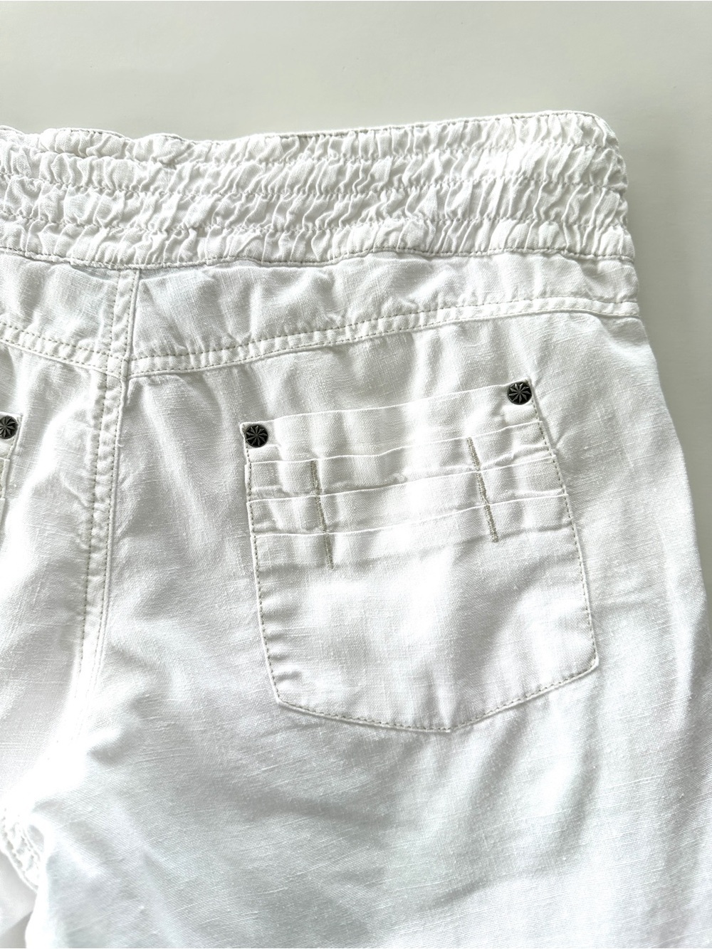 Athleta Casual Linen Pants, Medium Rise, Straight Legs, Relaxed Fit - Picture 11 of 13